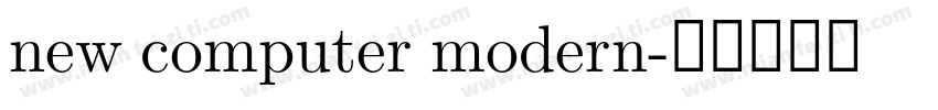 new computer modern字体转换